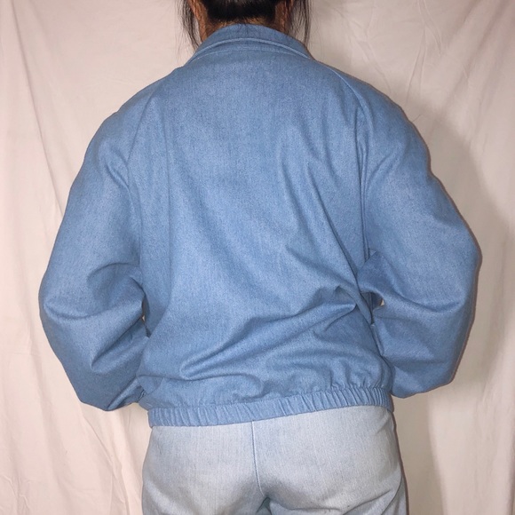 Vintage Carroll Reed Denim Harrington Jacket Sz S- - Picture 5 of 5